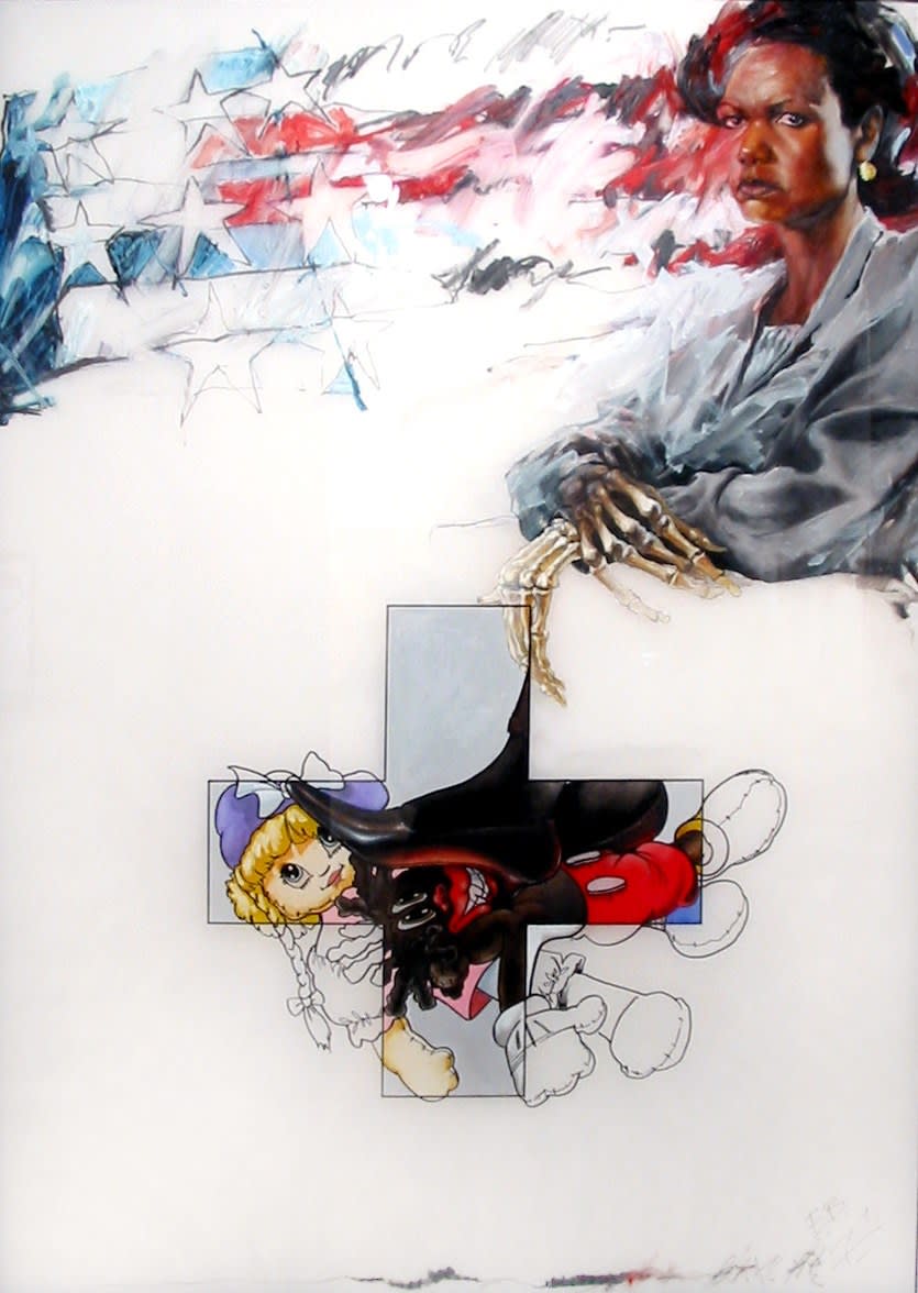 Ed Bereal, Mona Lisa/Condoleezza, Angel of Darkness, 2004