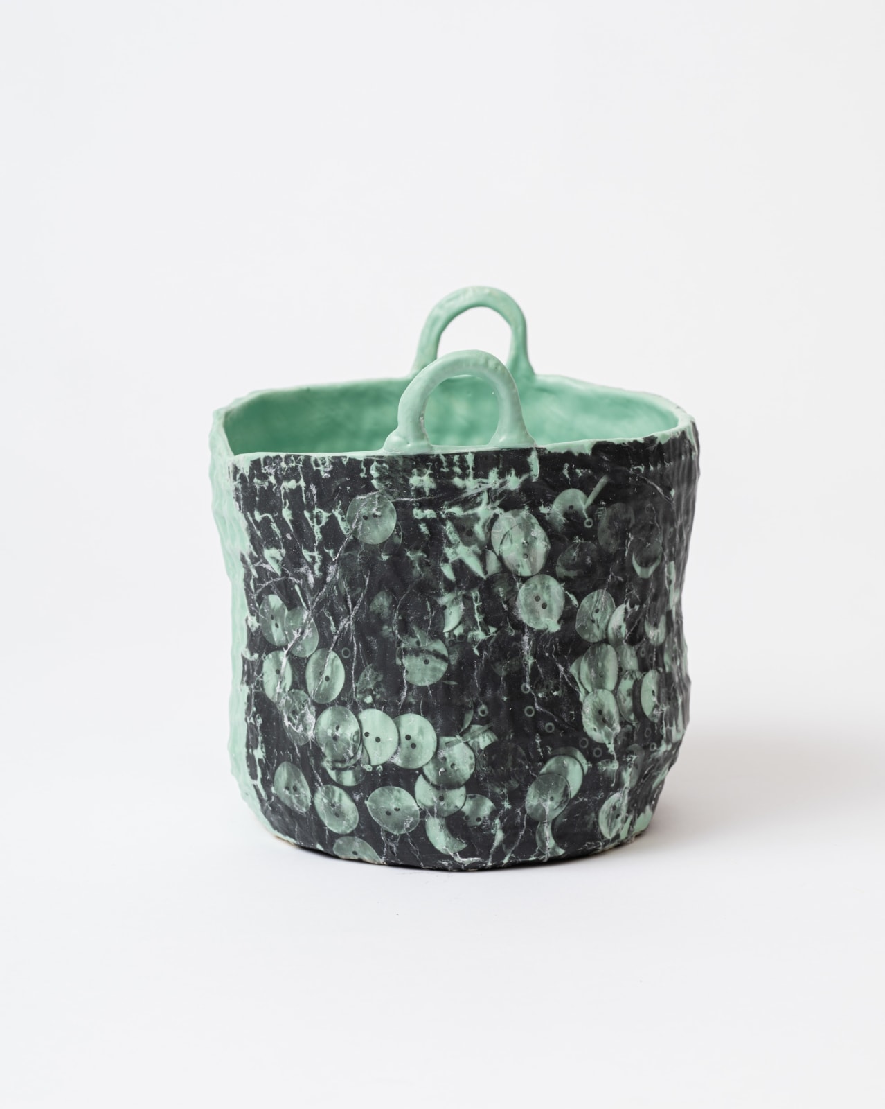 Sara Siestreem (Hanis Coos), button basket, 2024