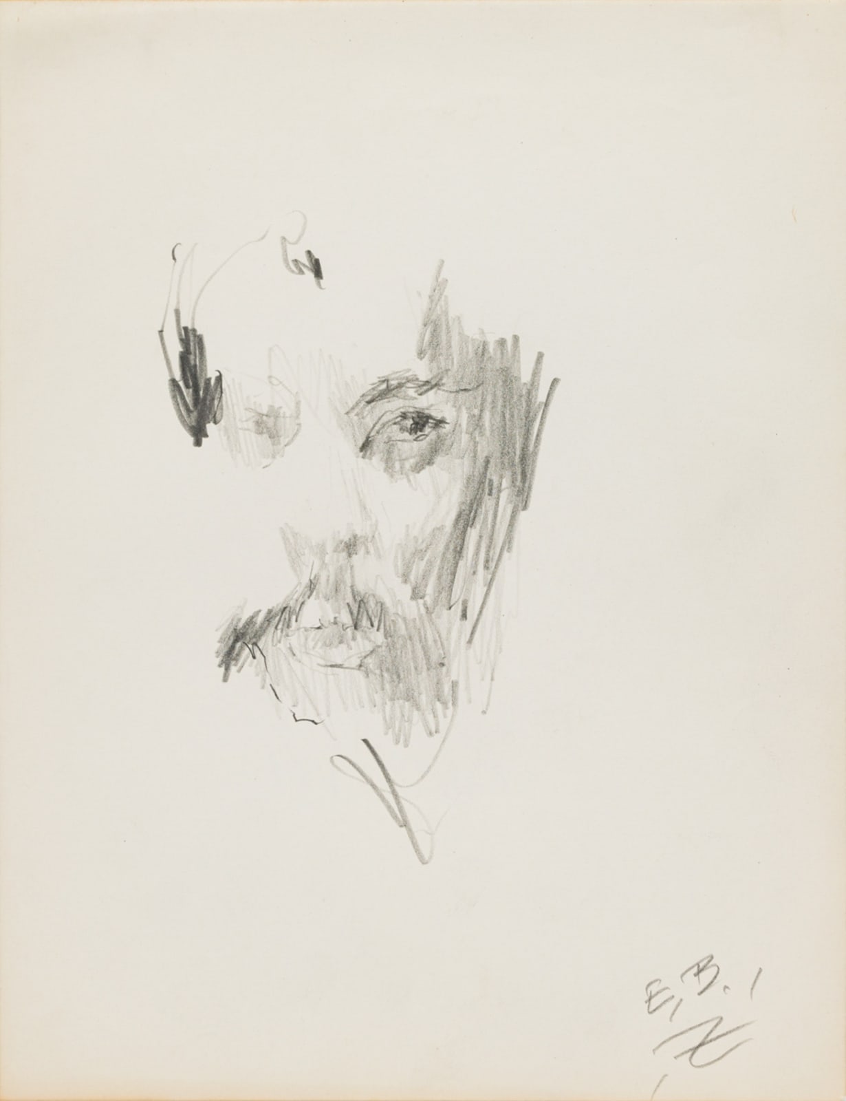 Ed Bereal, Untitled (Self Portrait) EB-S1, 1958-1965