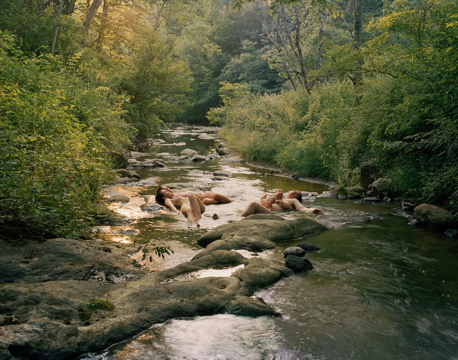 Justine Kurland, The Yard Sisters in the Little River, 2004/2022