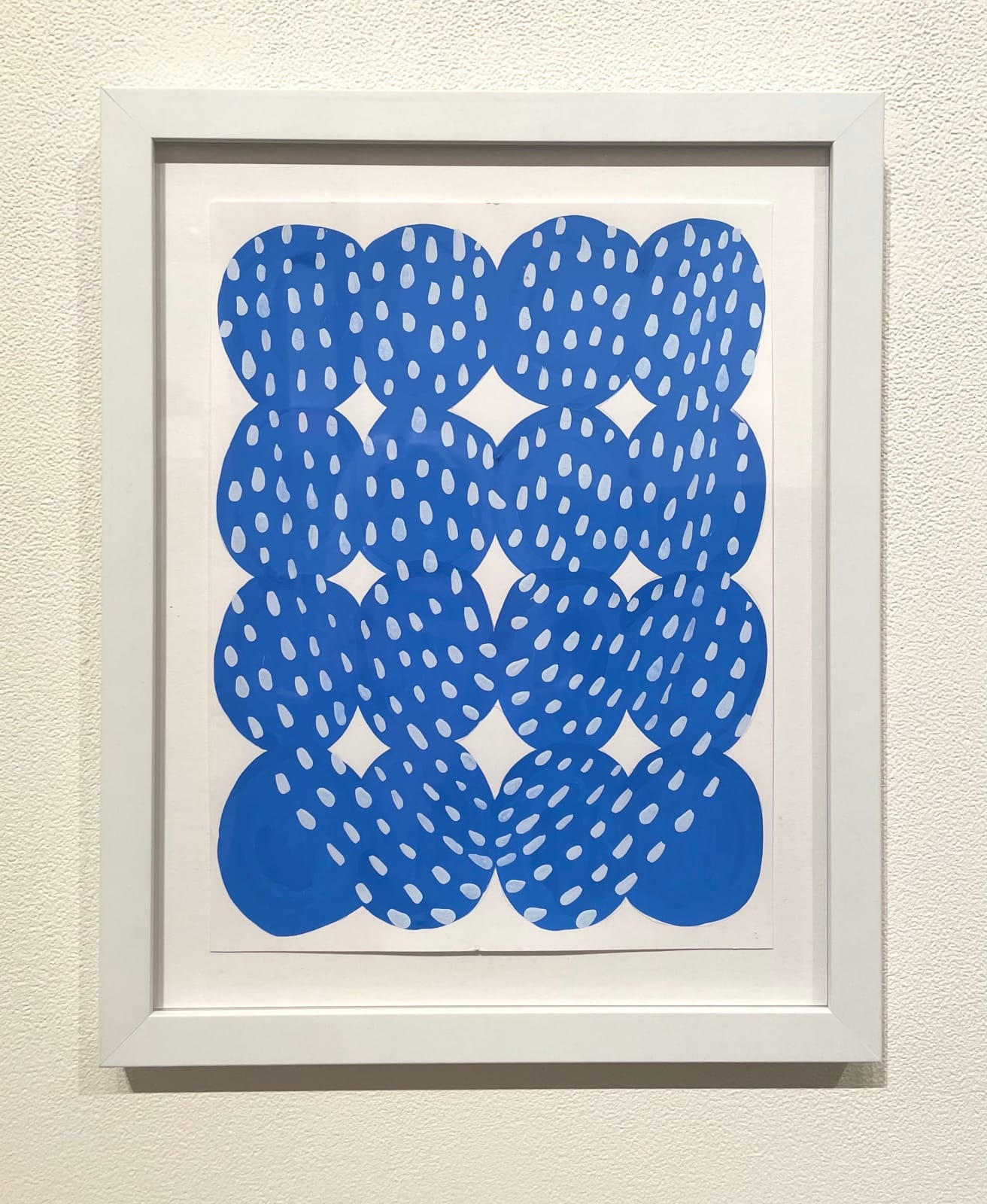 Amanda Wojick, blue white strands, 2022