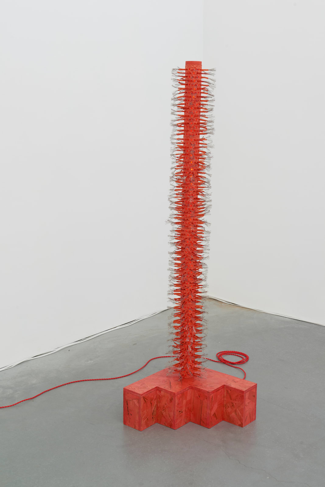 Dana Hemenway, Untitled (Latch Hook - red), 2019