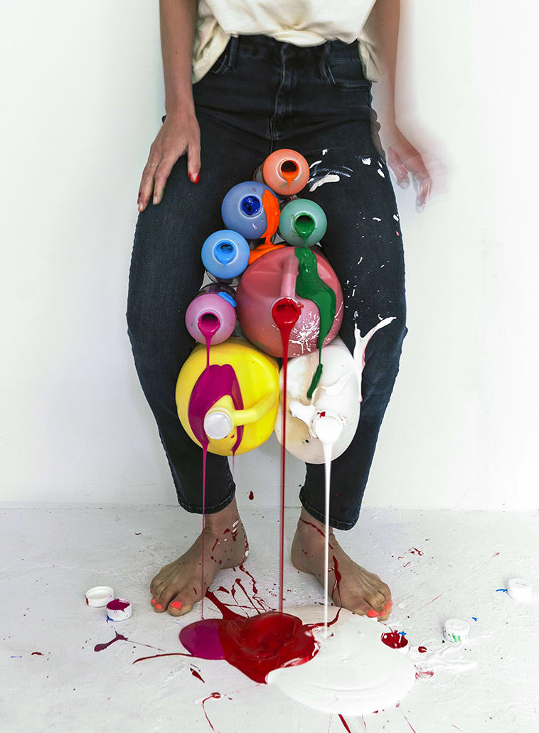 Lee Materazzi, Finger Paint Balance, 2019