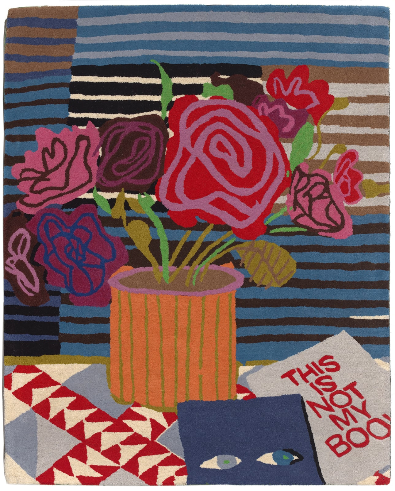 Mary Finlayson, This Is Not My Book and Flowers, 2021