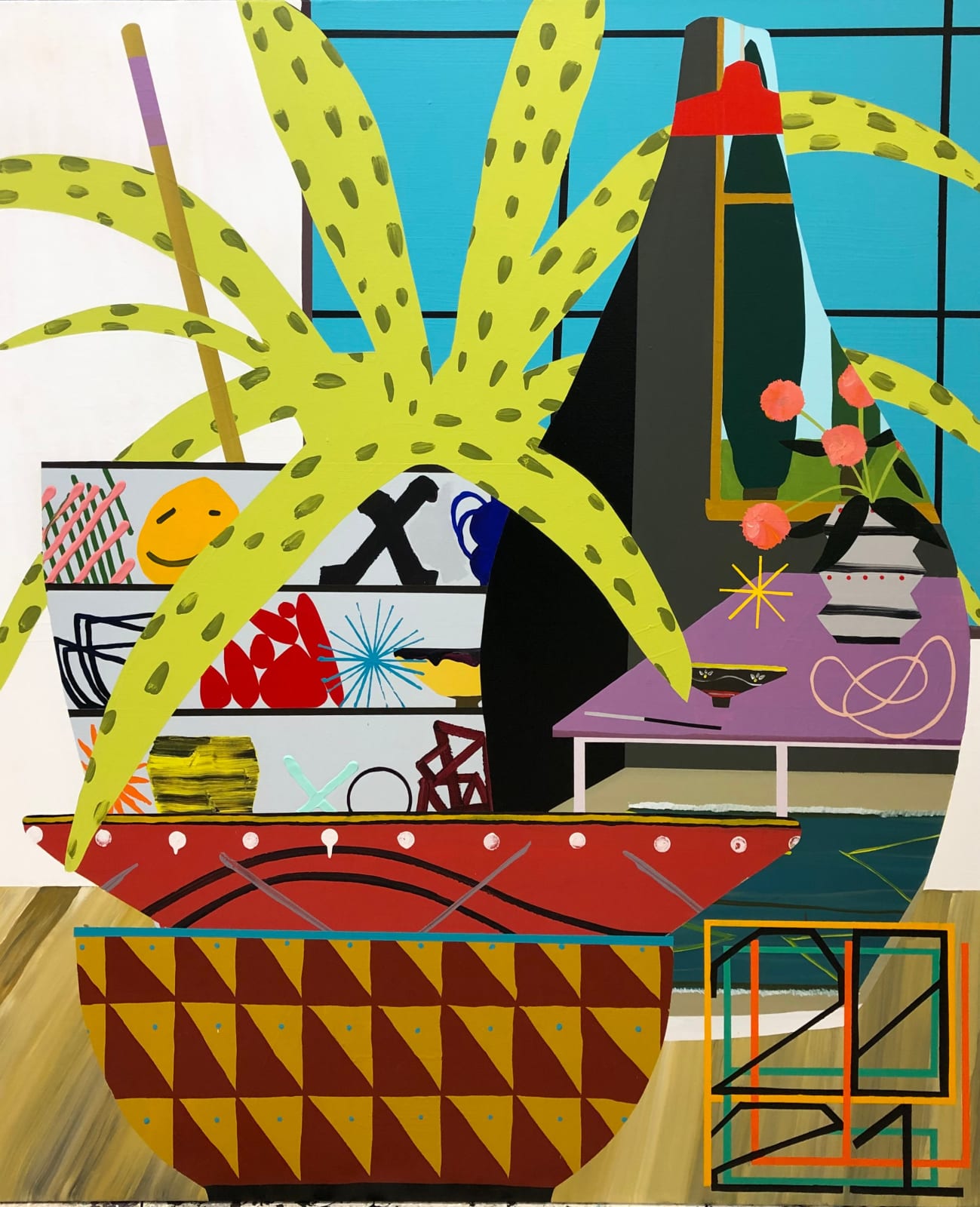 Paul Wackers, (Temp title) Close-up Plant Pot Grouping, 2021