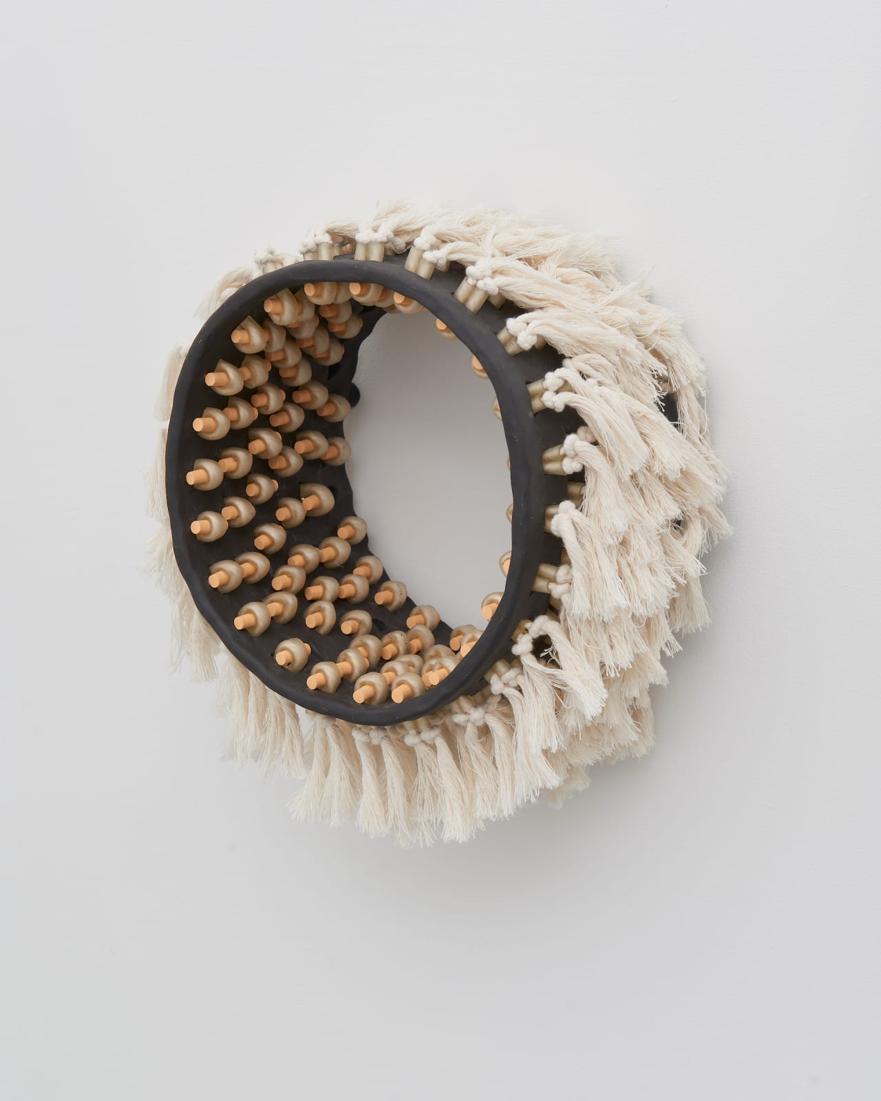 Dana Hemenway, Untitled (Latch Hook - black), 2019