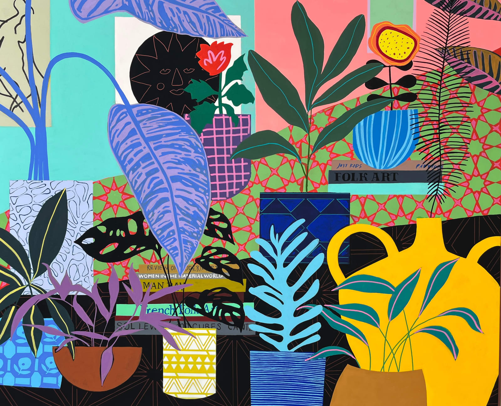 Mary Finlayson, Three Graces with Sun and Plants, 2023