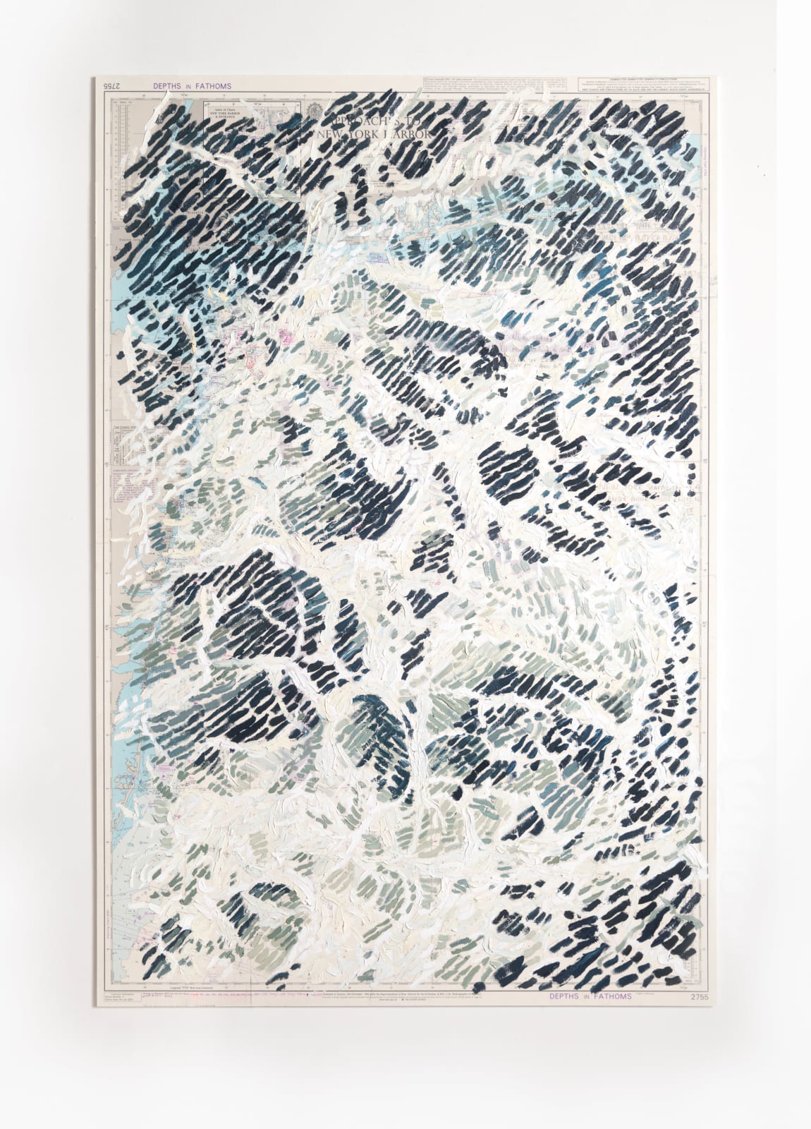 Martin Machado, New York Harbor and Approaches, Wake Series, 2023