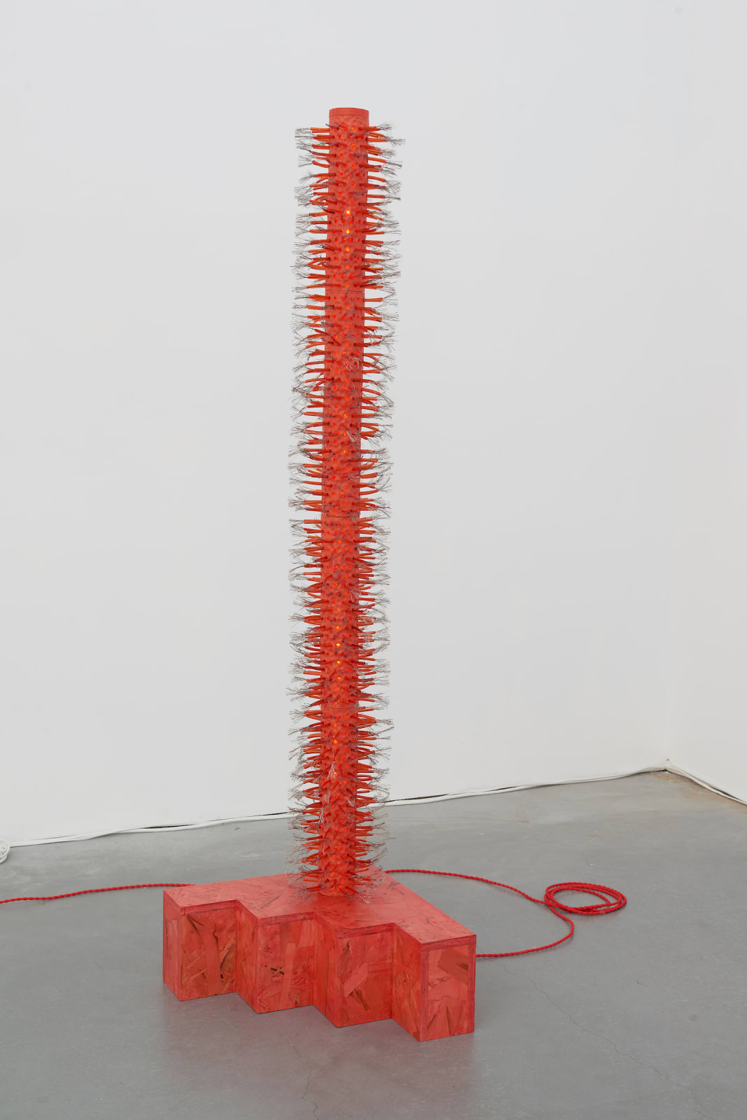 Dana Hemenway, Untitled (Latch Hook - red), 2019