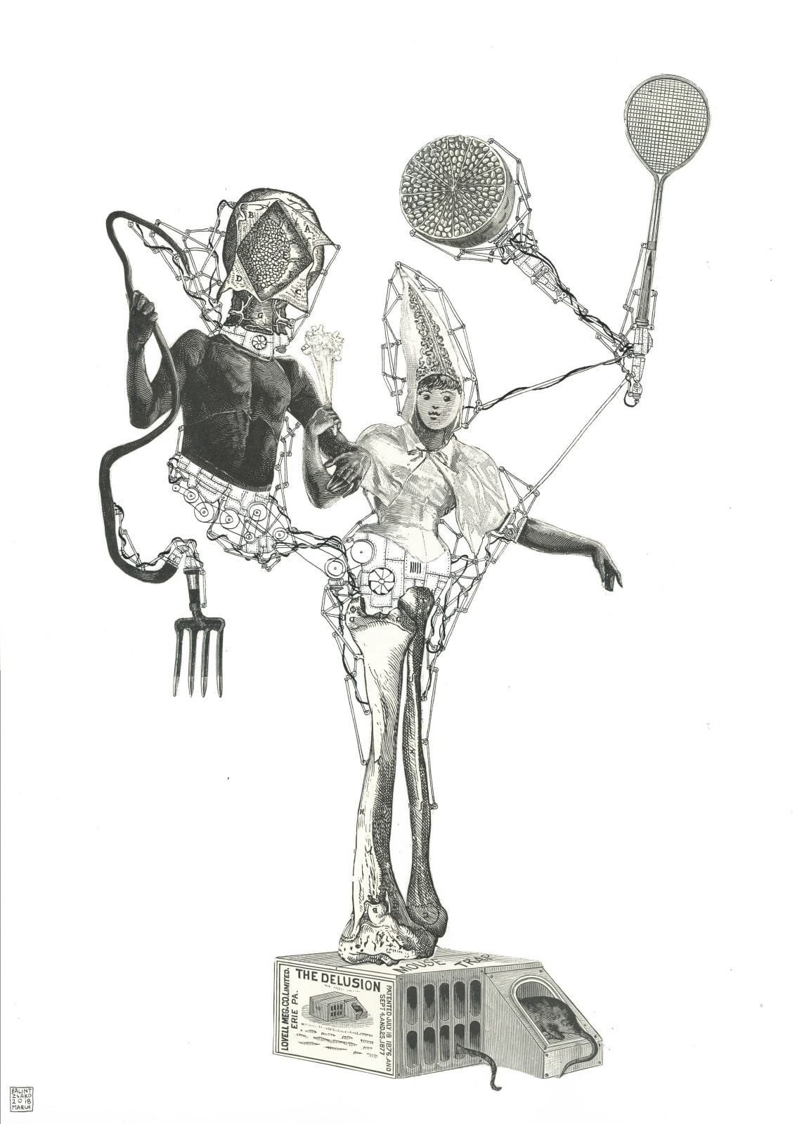 Balint Zsako, Untitled (Machine collage 3), 2018