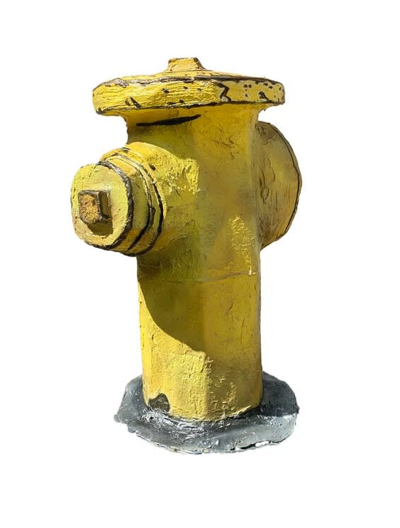 Ryan Beavers, Hydrant Spin (yellow), 2021