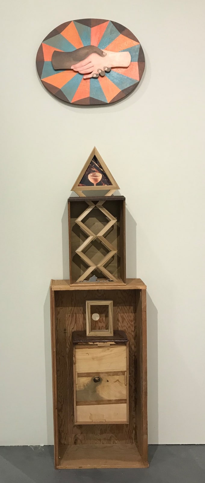 Alison Pebworth, Untitled 10, Small Wall Installation with painting, 2018