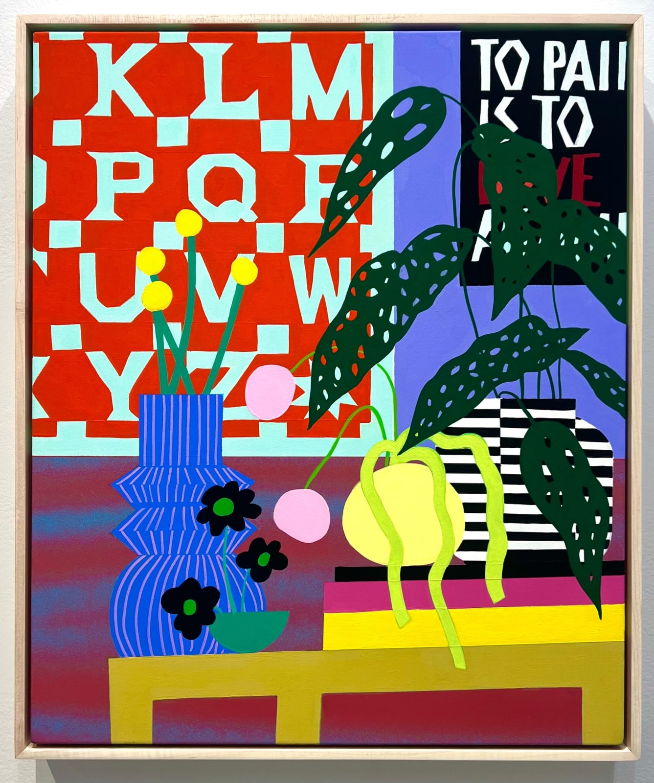 Mary Finlayson, To Paint Is To Love Again Poster With ABC Quilt, 2025