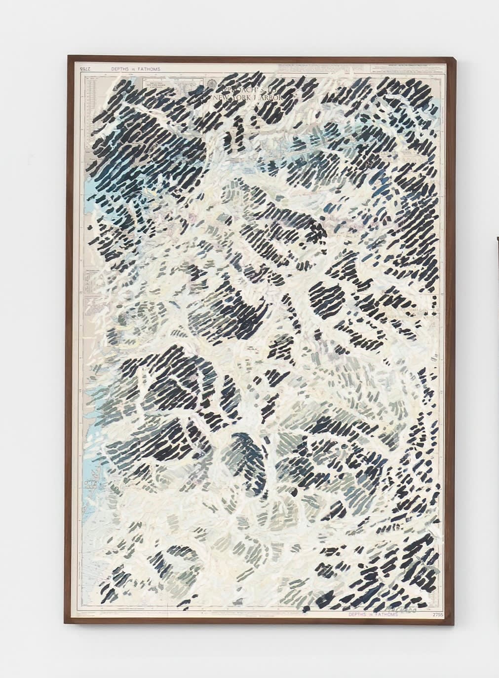 Martin Machado, New York Harbor and Approaches, Wake Series, 2023