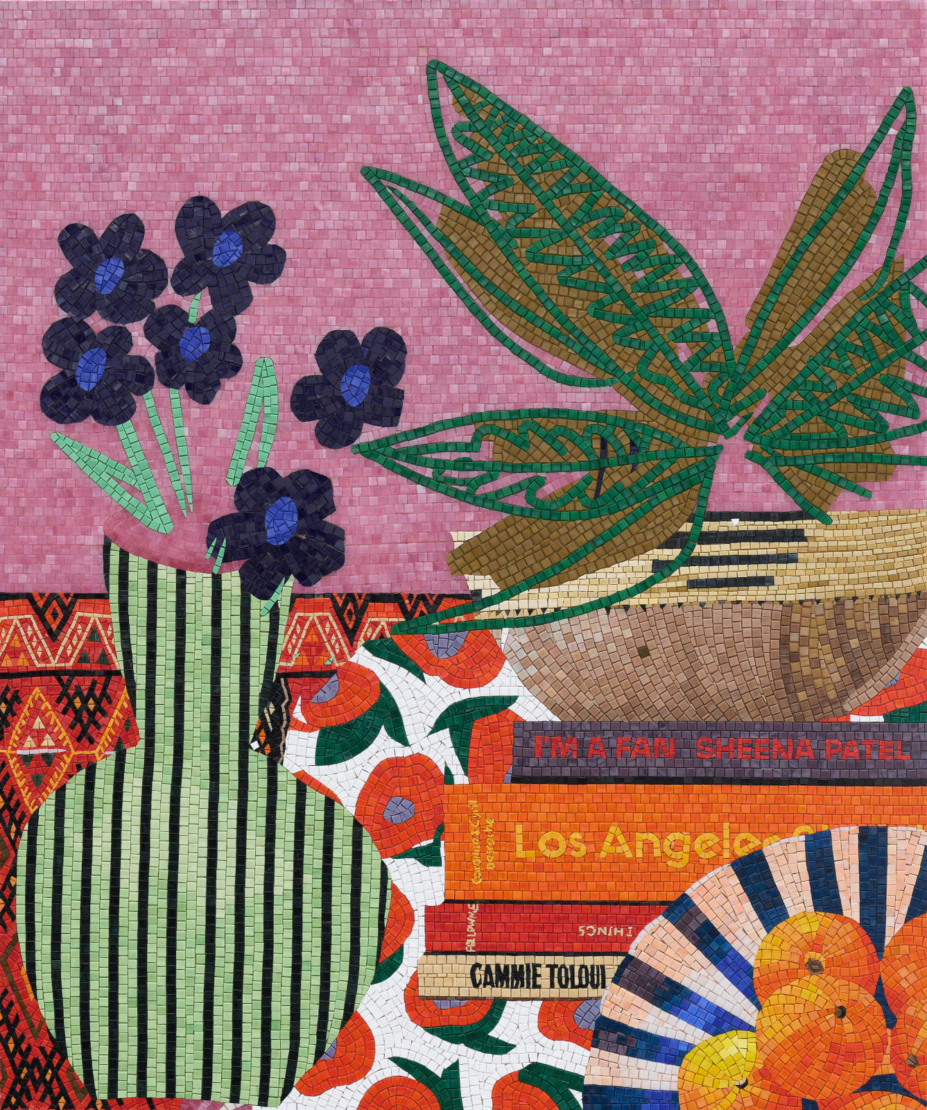 Mary Finlayson, Violets and Oranges, 2023