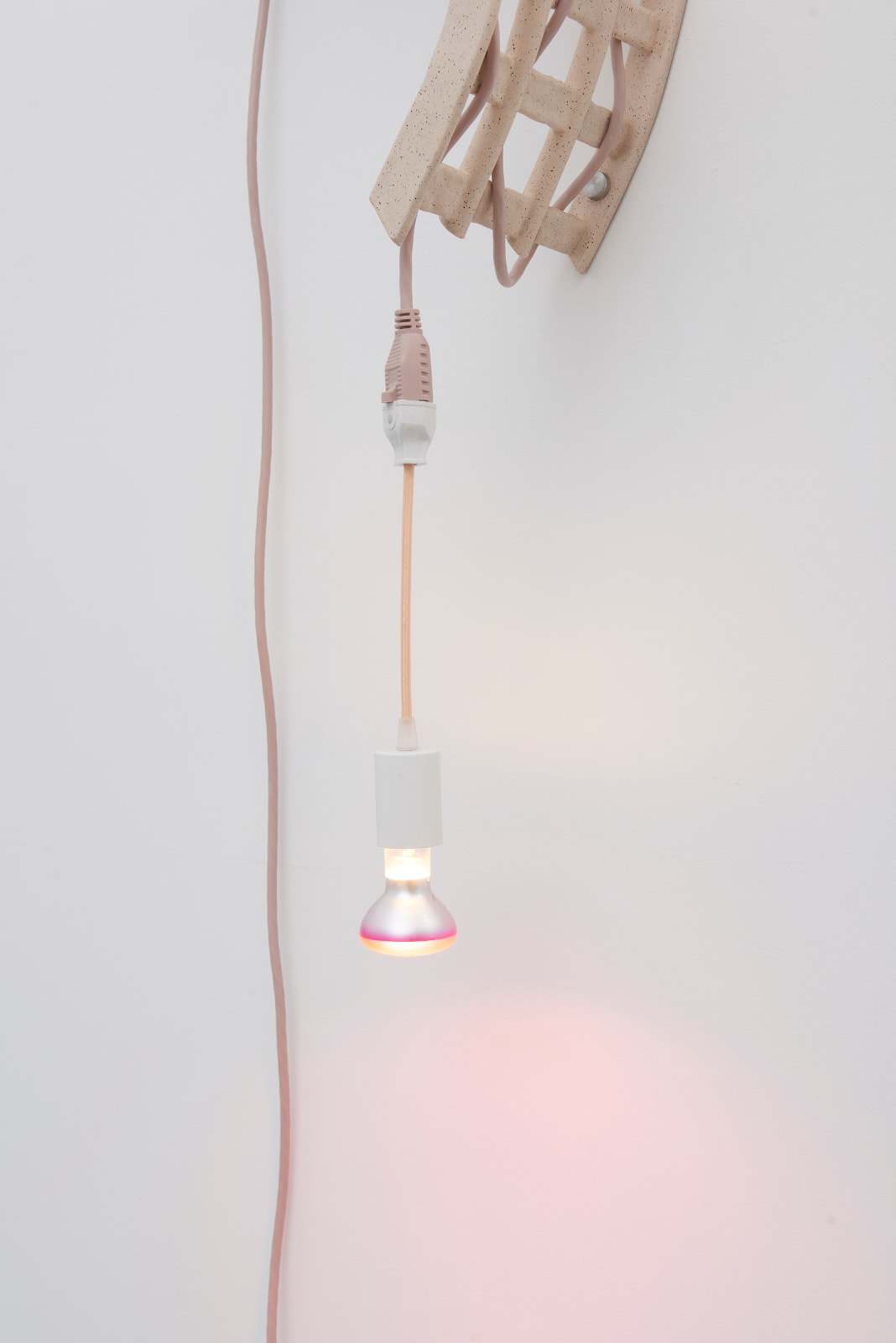 Dana Hemenway, Untitled (Cord Weave No. 5 - speckled peach), 2019