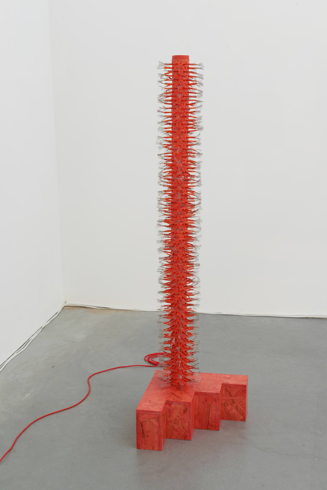 Dana Hemenway, Untitled (Latch Hook - red), 2019