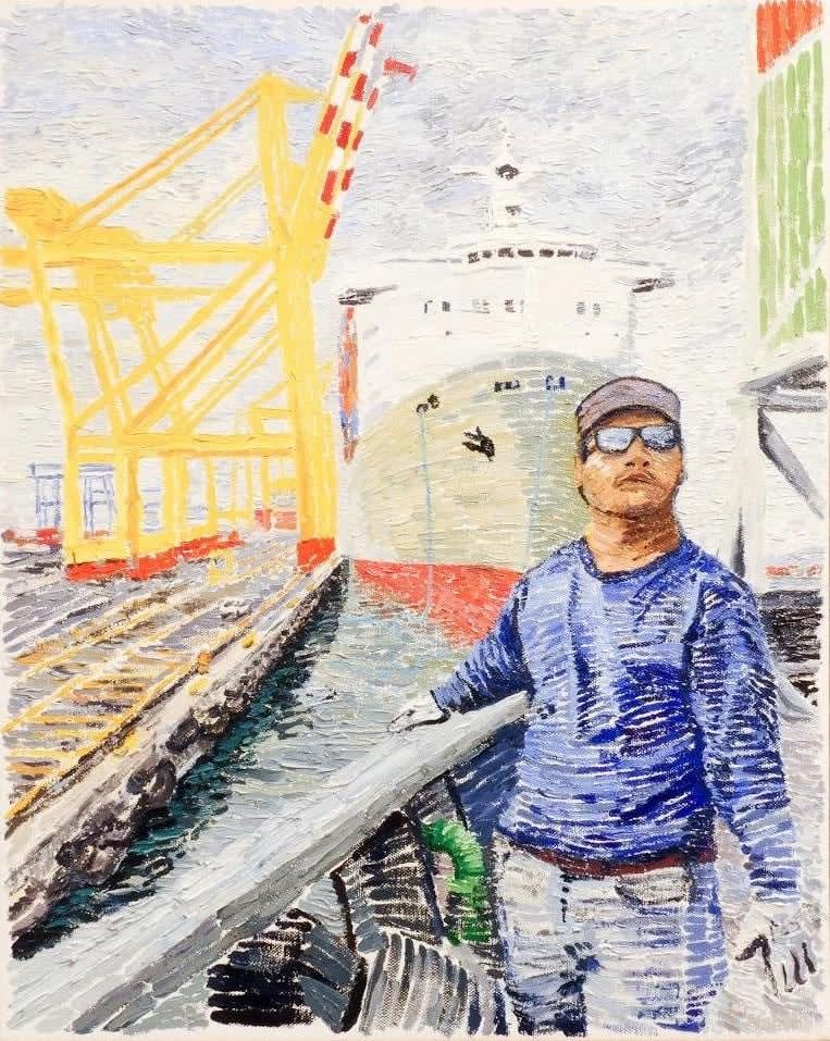 Martin Machado, Waiting on Another Ship (Chris), 2018