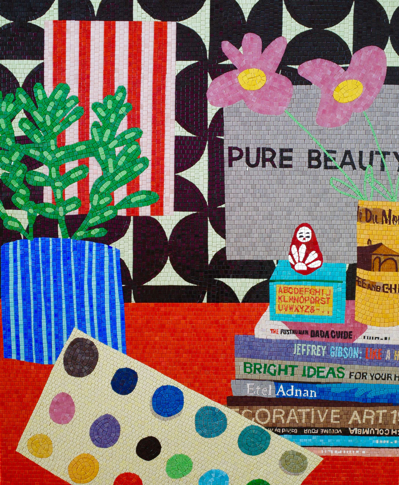 Mary Finlayson, Pure Beauty with Palette and Flowers, 2024