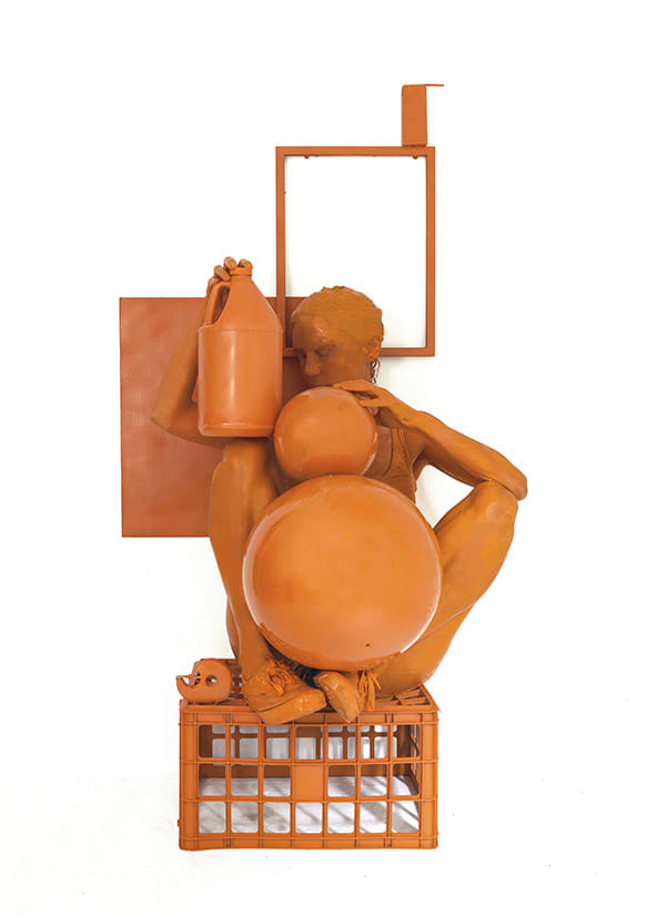 Lee Materazzi, Orange Composition, 2019