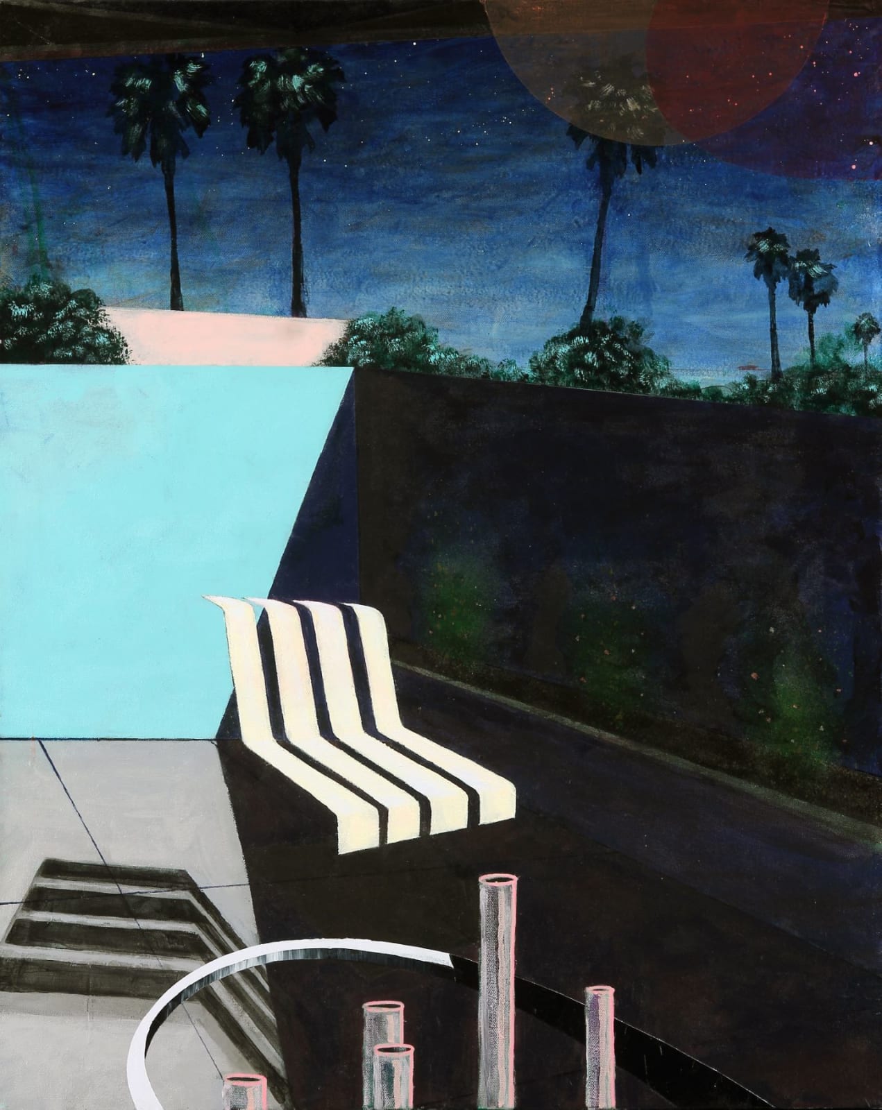 Erik Parra, Exterior with Chair after Richard, 2017