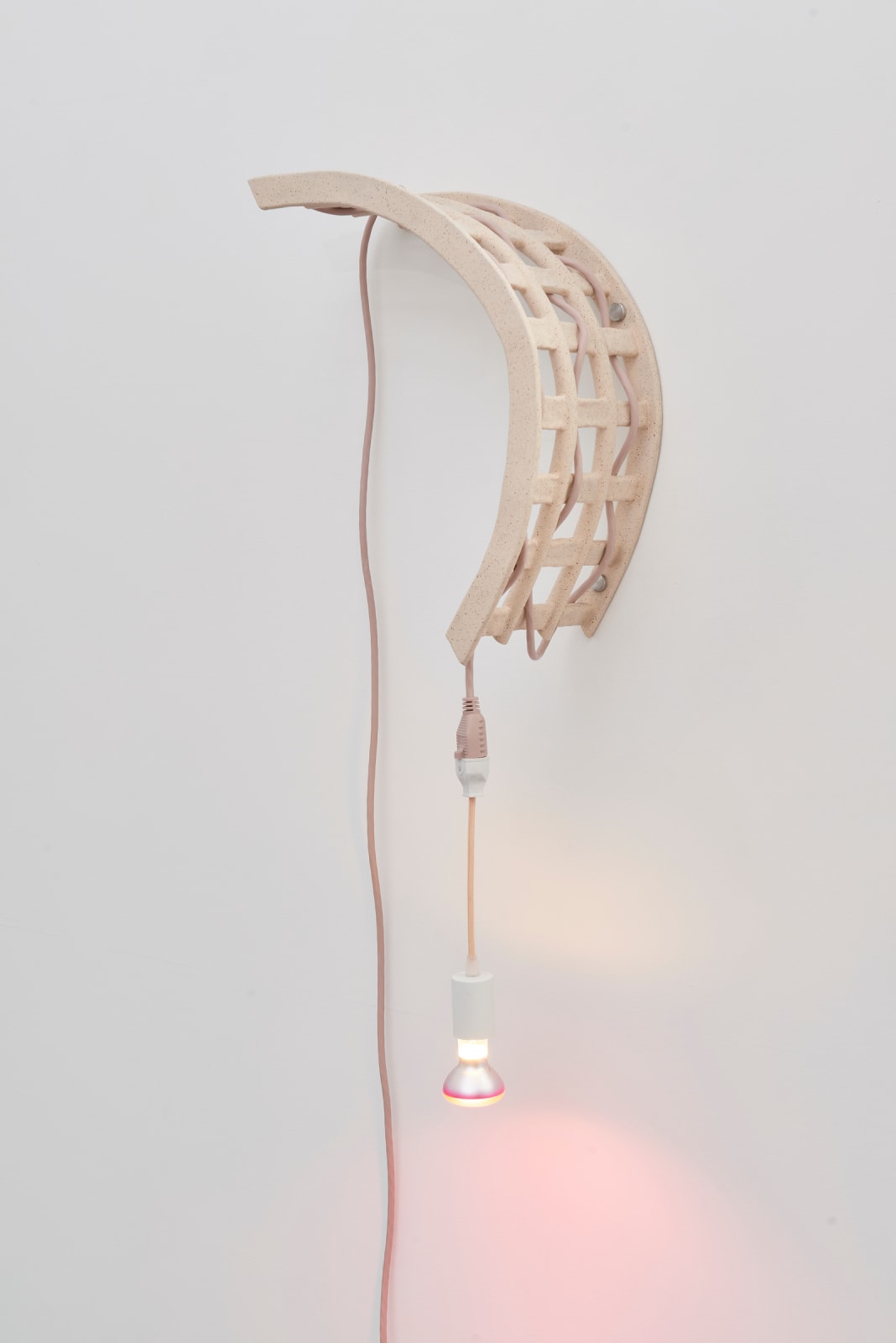 Dana Hemenway, Untitled (Cord Weave No. 5 - speckled peach), 2019