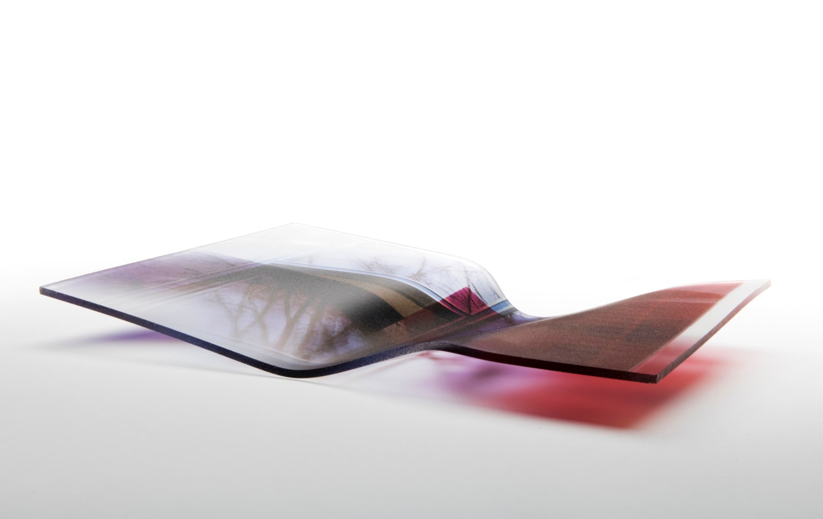 Susa Templin, "Glas im Glas - Bent&Fold- Red&Purple“, 2020-2025