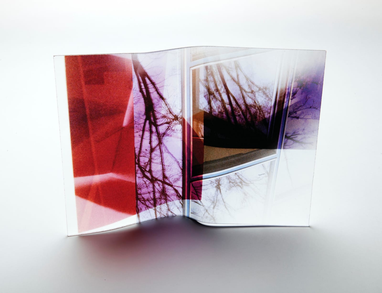 Susa Templin, "Glas im Glas - Bent&Fold- Red&Purple“, 2020-2025