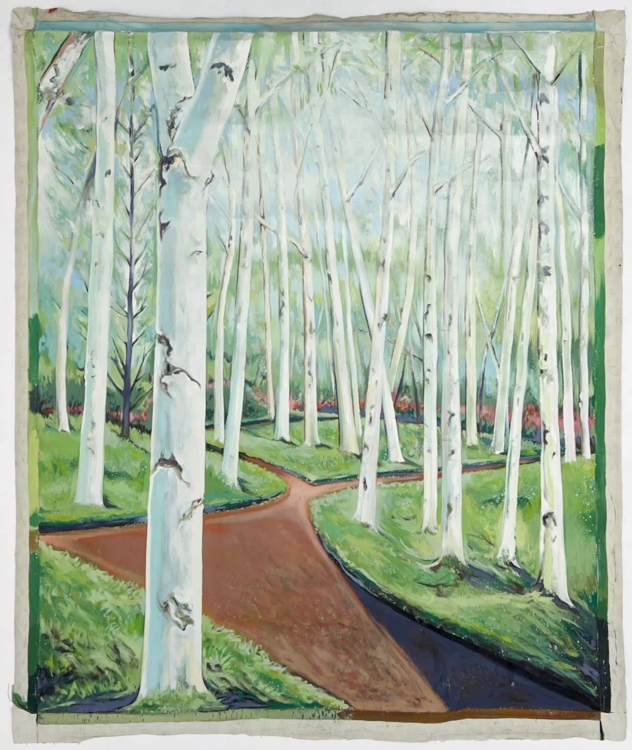 Lowell Nesbitt, Birch Trees, 1982