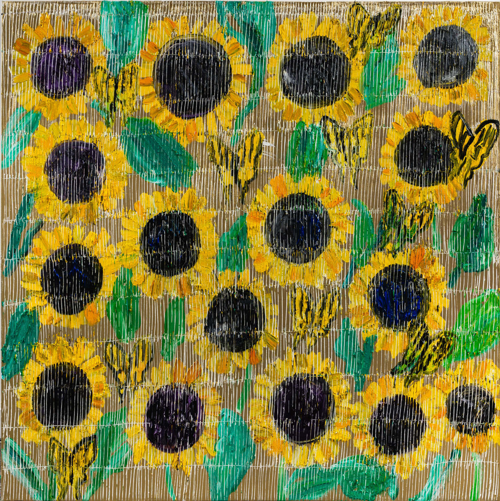 Hunt Slonem, Sun Flowers