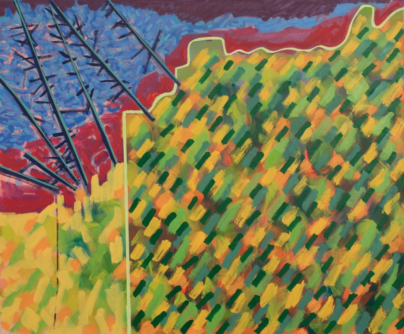 Richard Keen, Island Geometry, Monhegan: Cliff Trail No. 2