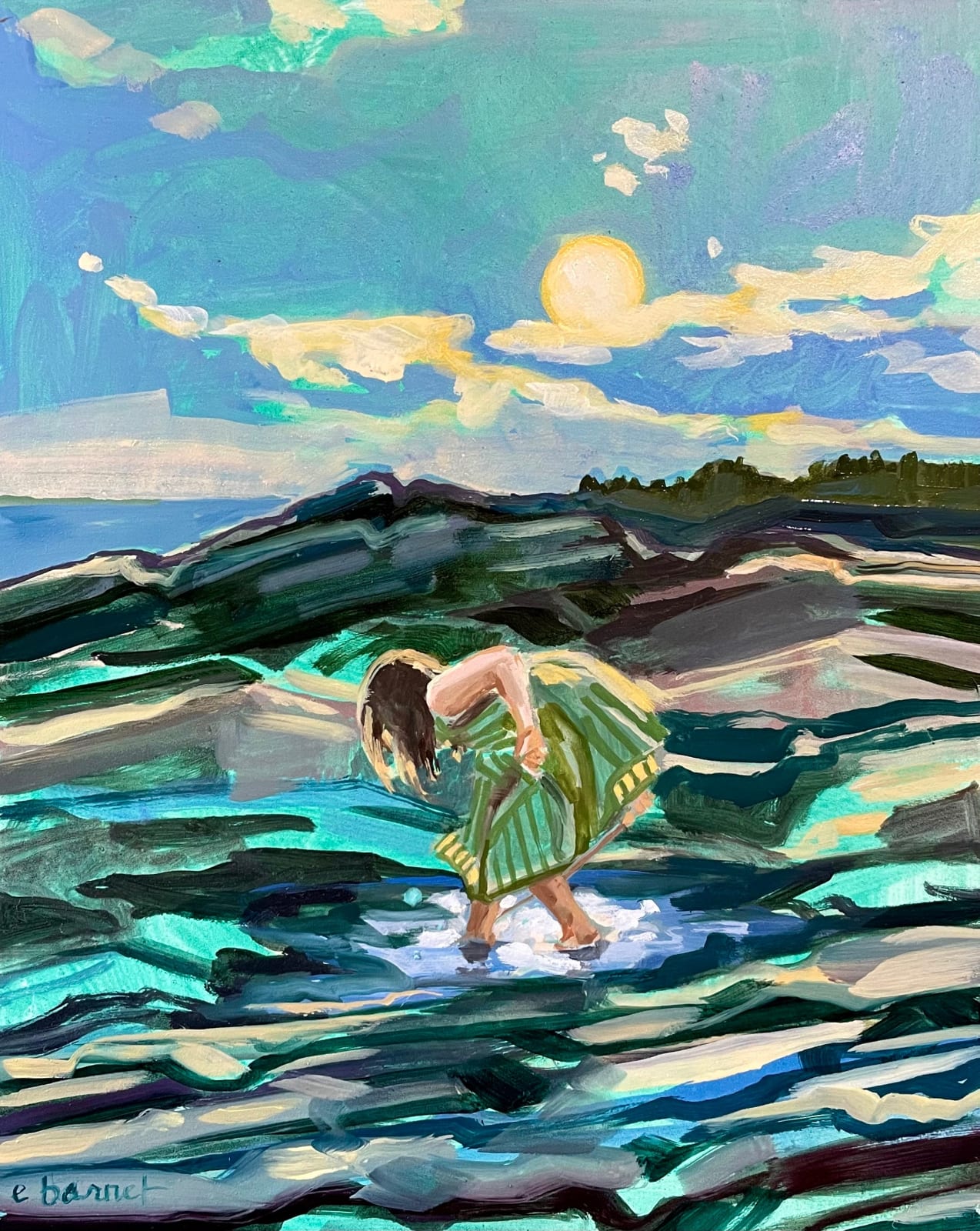 Ellie Barnet, Study for Tidal Fragments, 2022