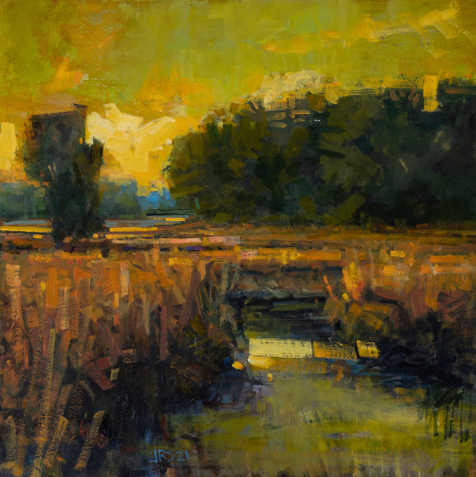 John Santoro, November Evening, Scarborough Marsh