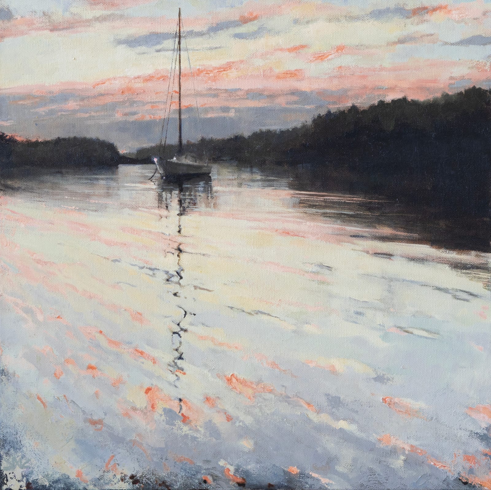 Jean Wiecha, Right Now in this Endless Evening (Sebasco, Solstice Week), 2023