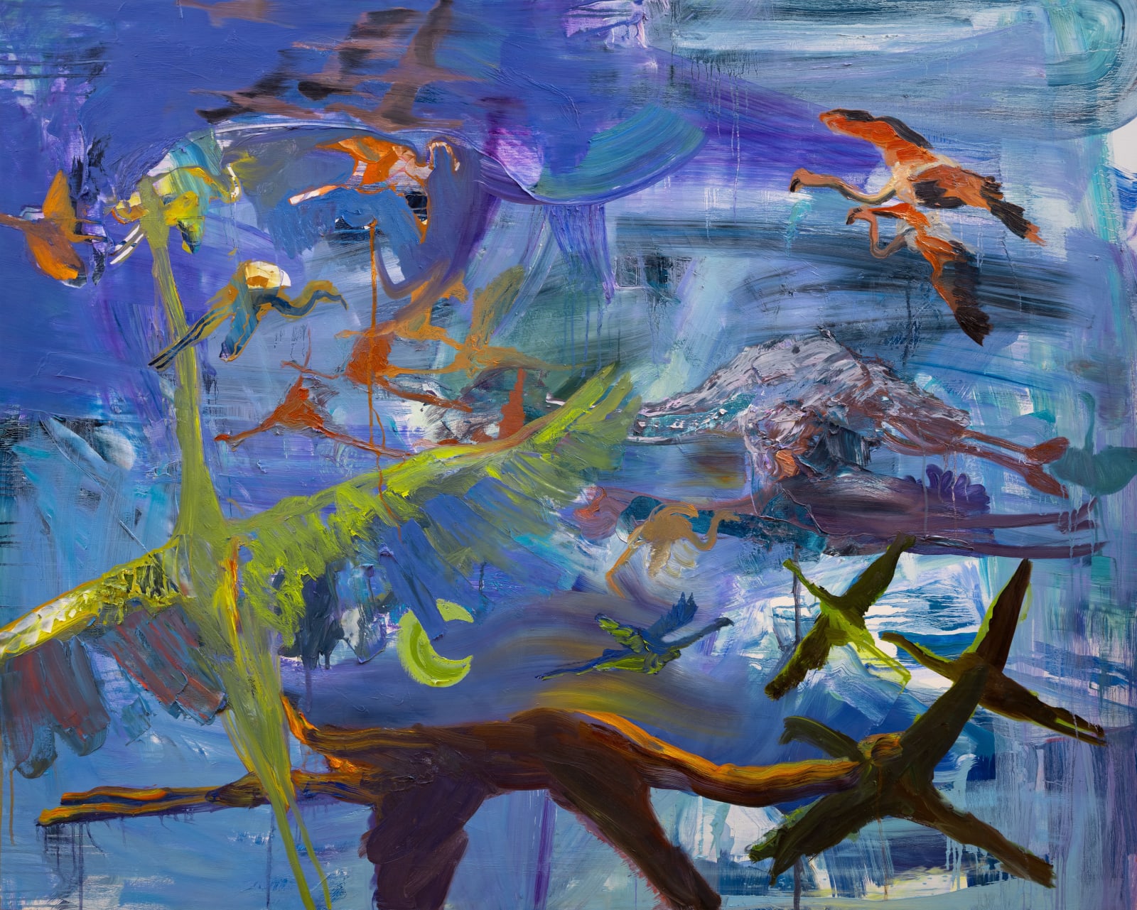 Jeane Cohen, All Directions Flamingoes