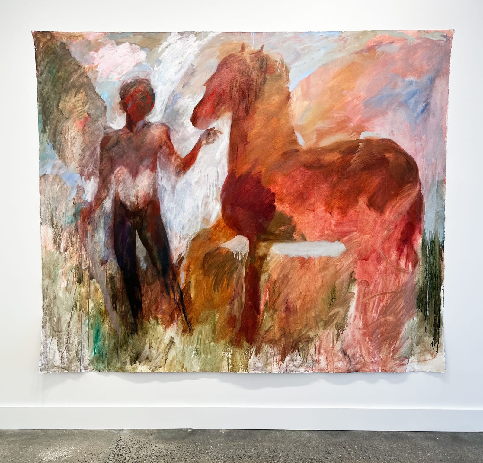 Benji Grignon, Boy Leading Horse (After Picasso)