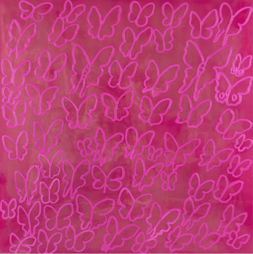 Hunt Slonem, Nirvana in Pinks
