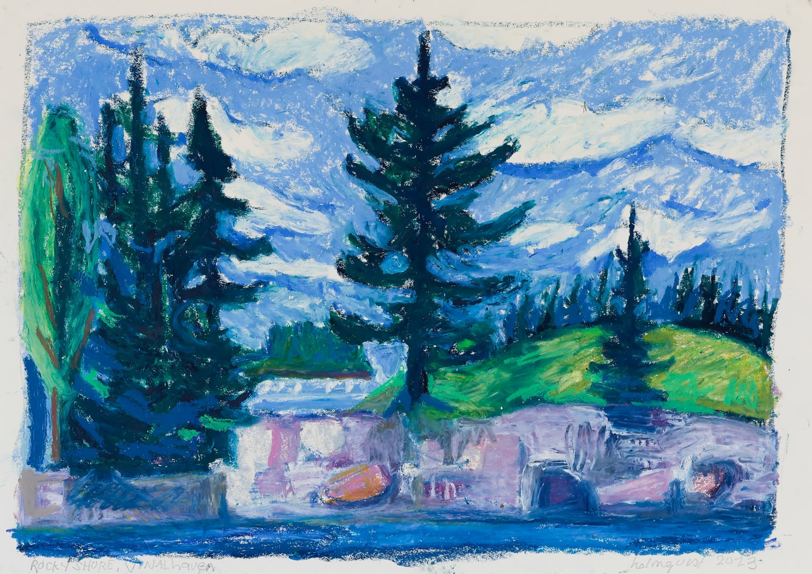Brita Holmquist, Rocky Shore, Vinalhaven