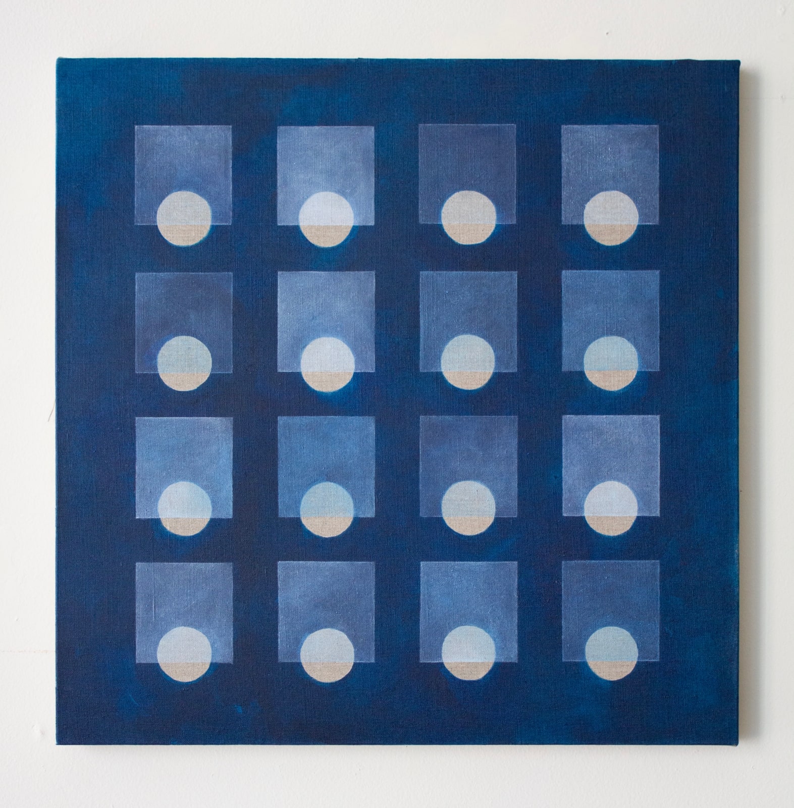 Carla Weeks, Winter Grid in Blue #3