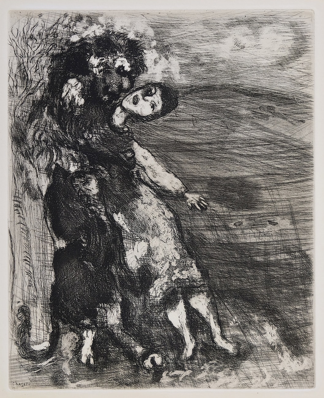 Marc Chagall, The Lion in Love from Les Fables de la Fontaine, Volume I