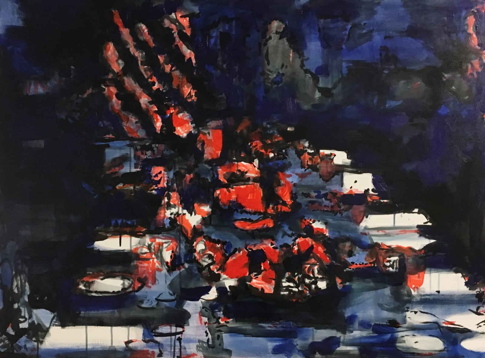 Elizabeth Schwaiger, Inky Table III, 2016