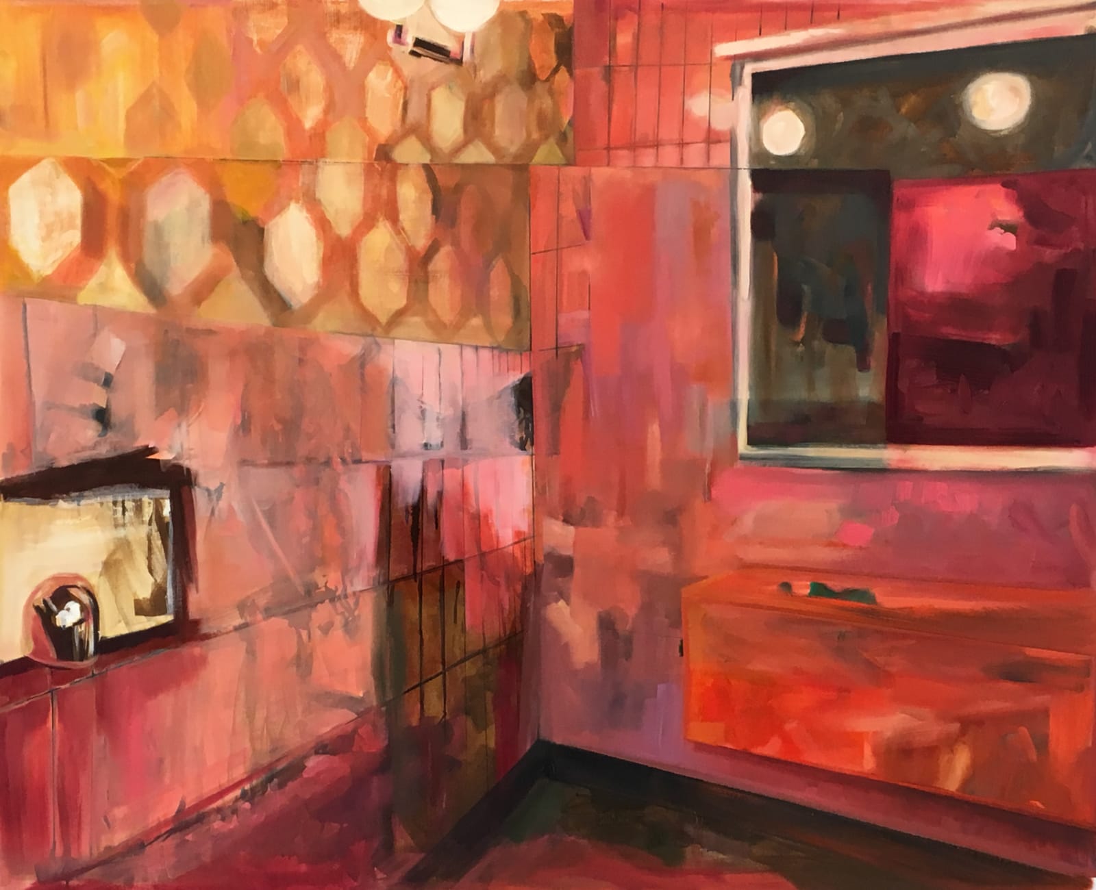 Elizabeth Schwaiger, Pink Tiles, 2016