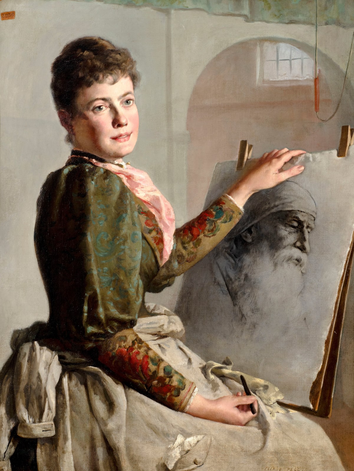 Ella Ferris Pell (1846-1922), Self-portrait of the artist