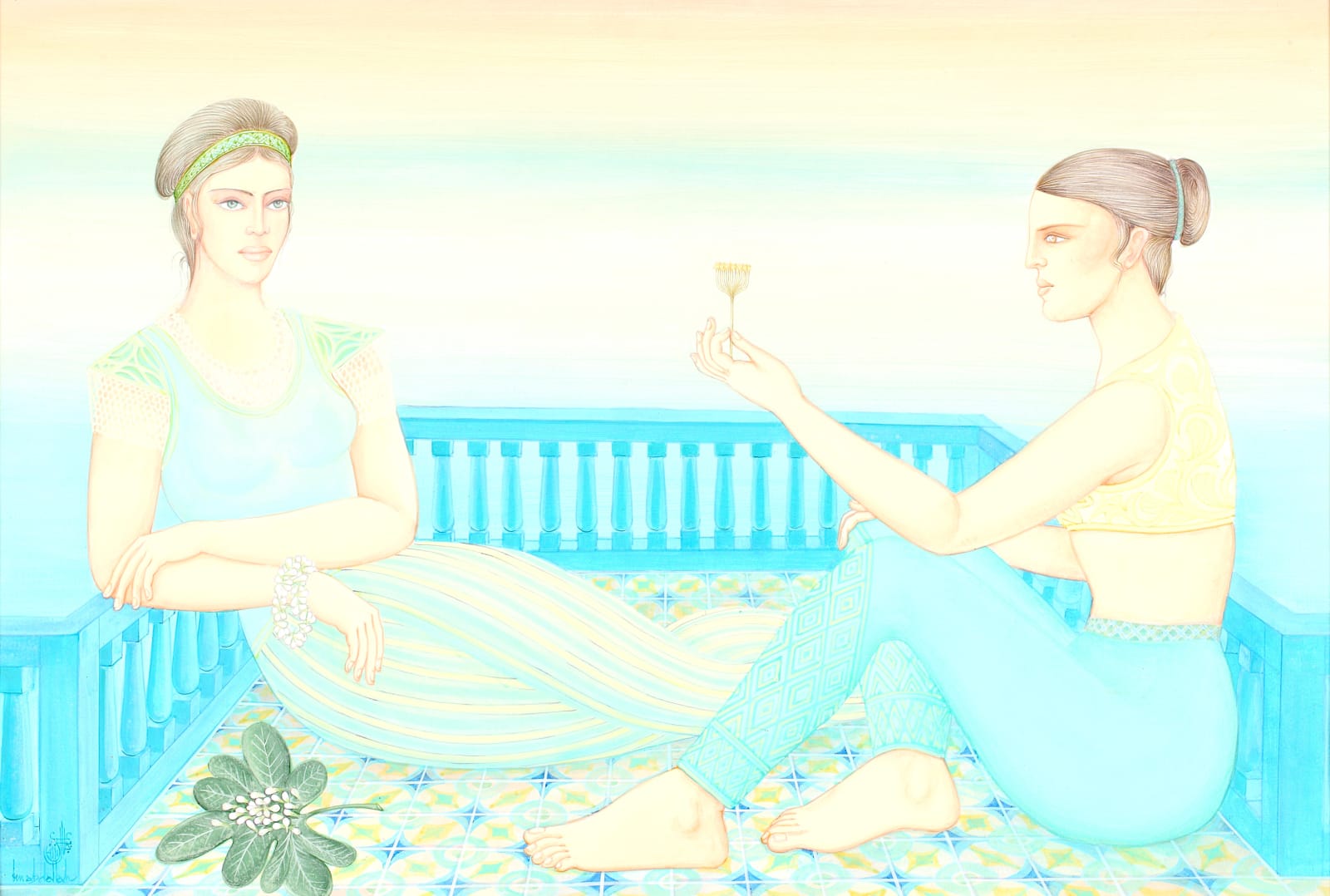 Jellal Ben Abdallah, Conversation à l'heure du Thé, 1985