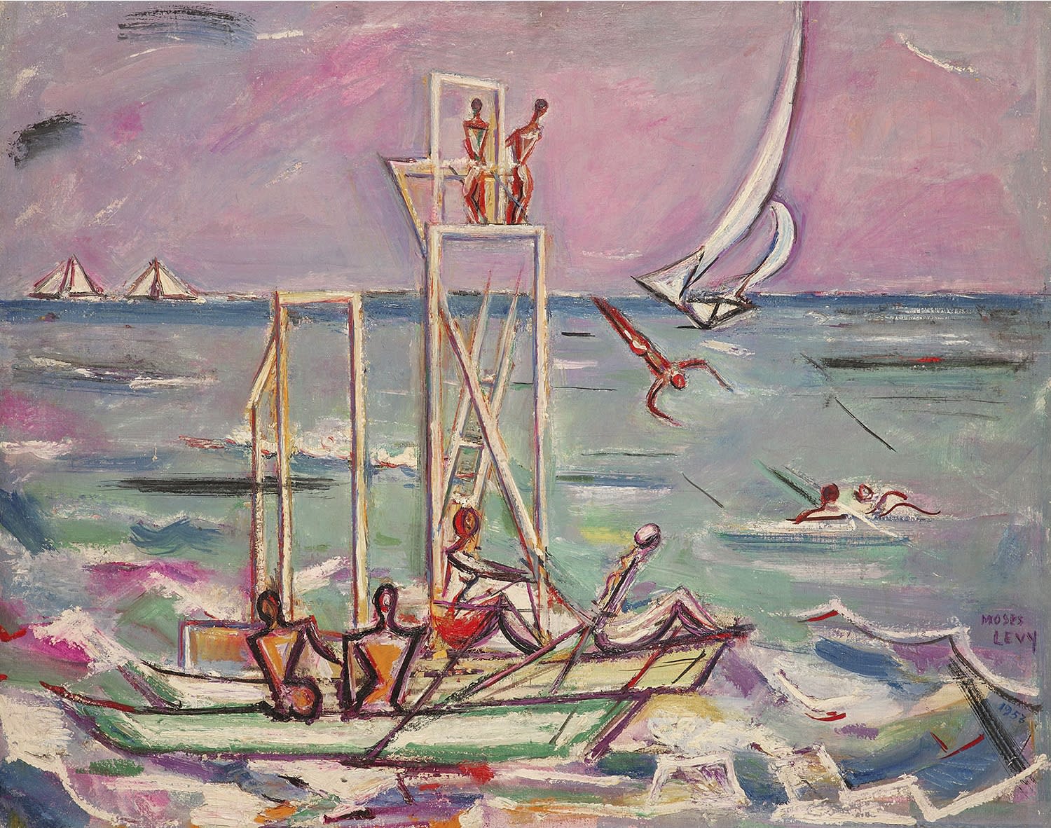 Moses Levy, Sports Nautiques, 1953