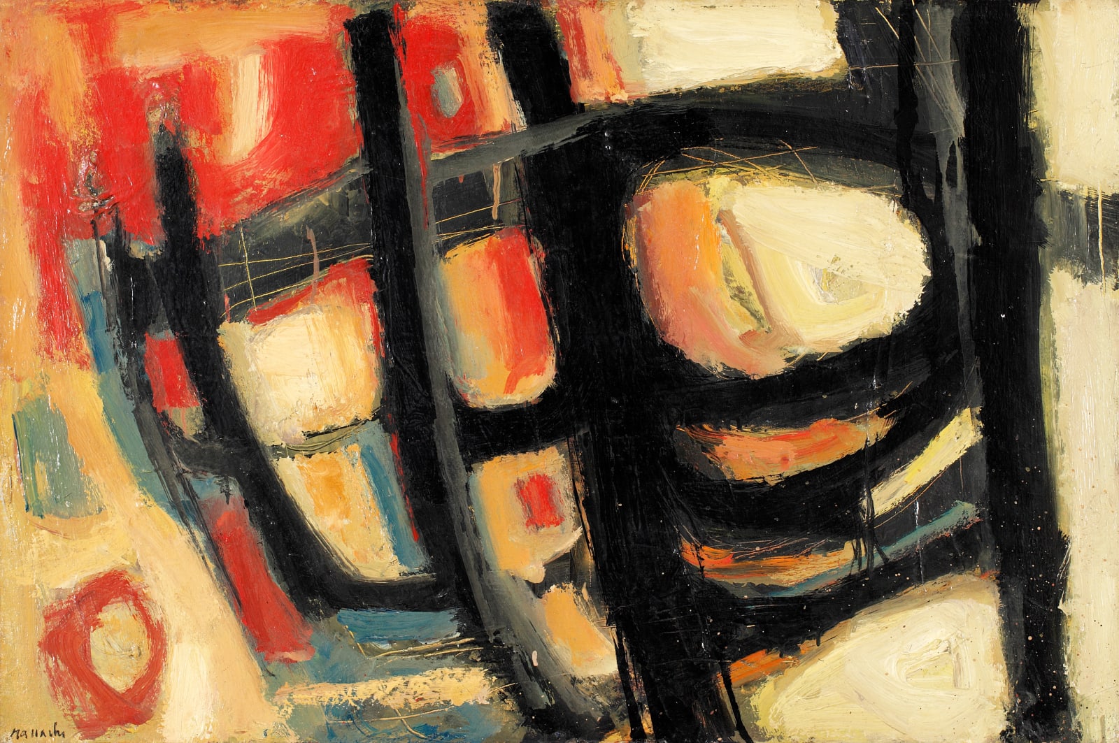 Edgard Naccache (1917-2006), Abstraction, 1963