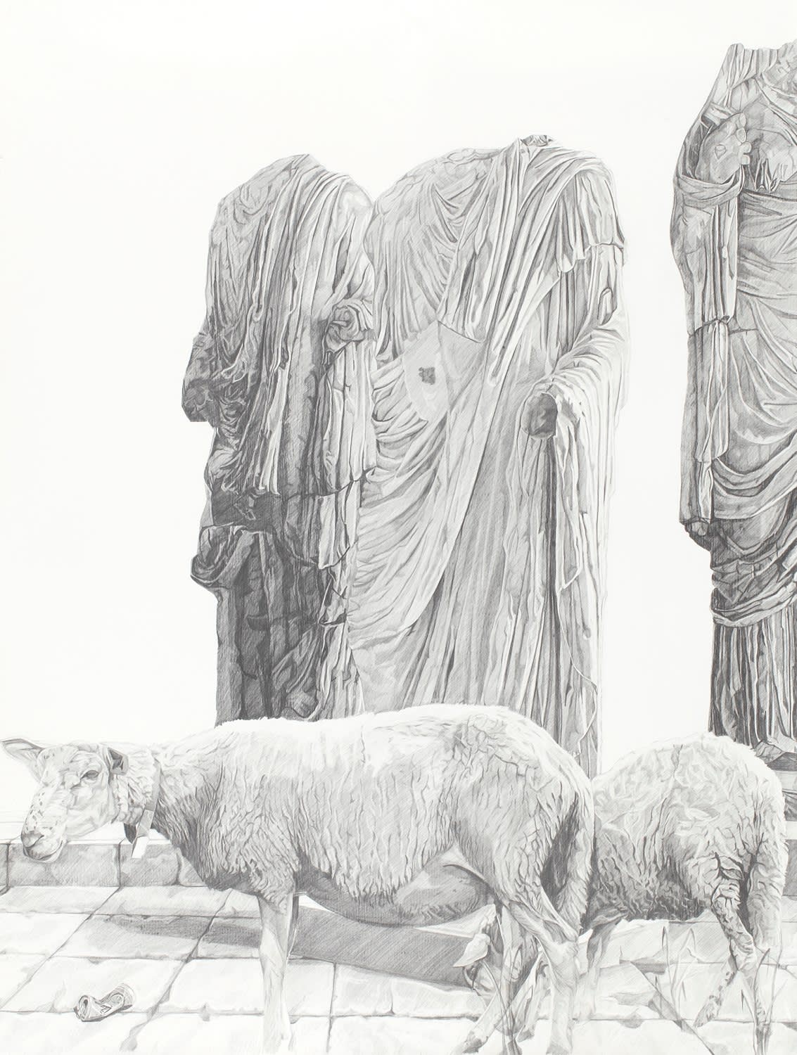 Atef Maatallah, Le Défilé des empereurs ou les Décapités, 2018