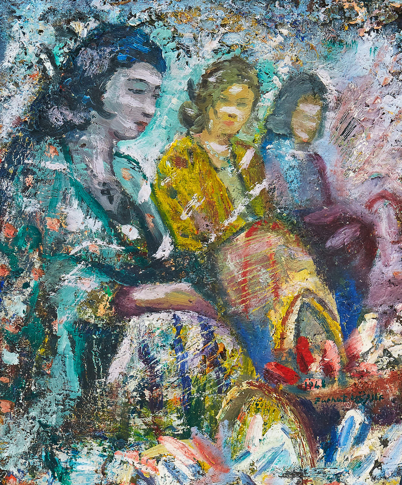 Ammar Farhat, Women in The Garden, 1948