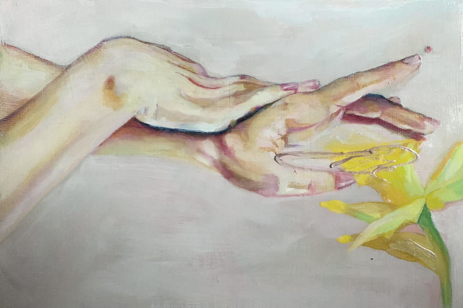 NATHALIE PIROTTE, Mains et narcisse, 2021