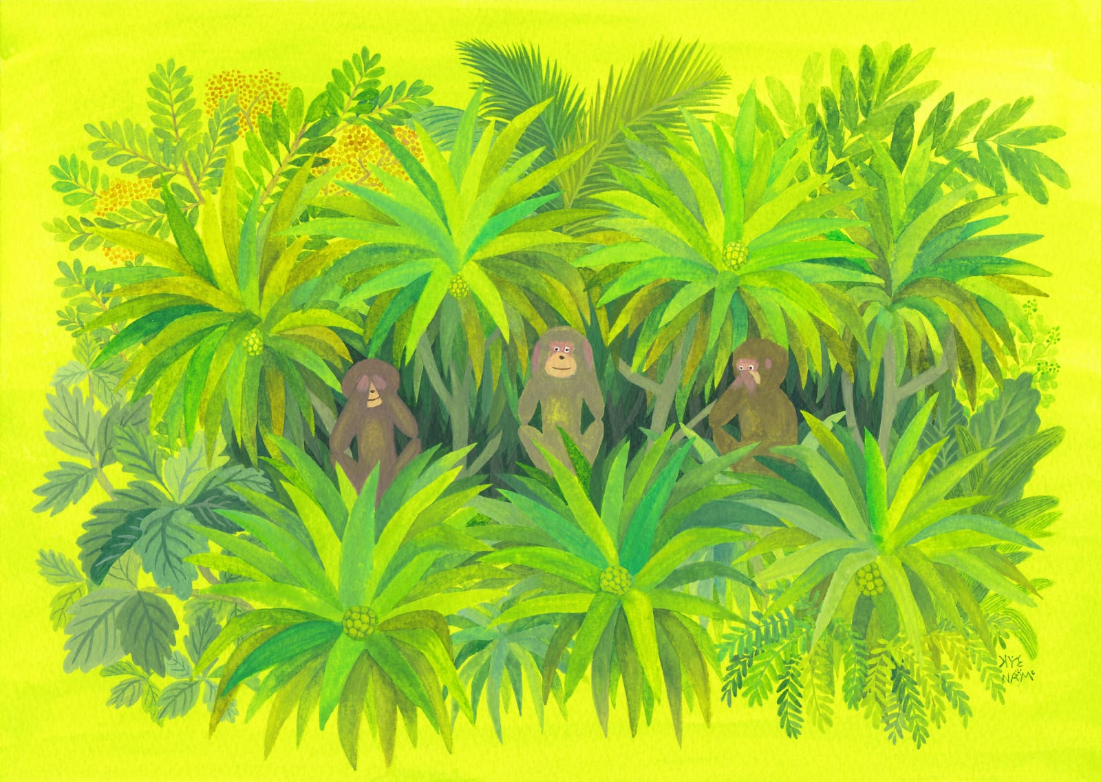 Kyenam, 지혜의 세 원숭이 (Three Monkeys of Wisdom), 2017